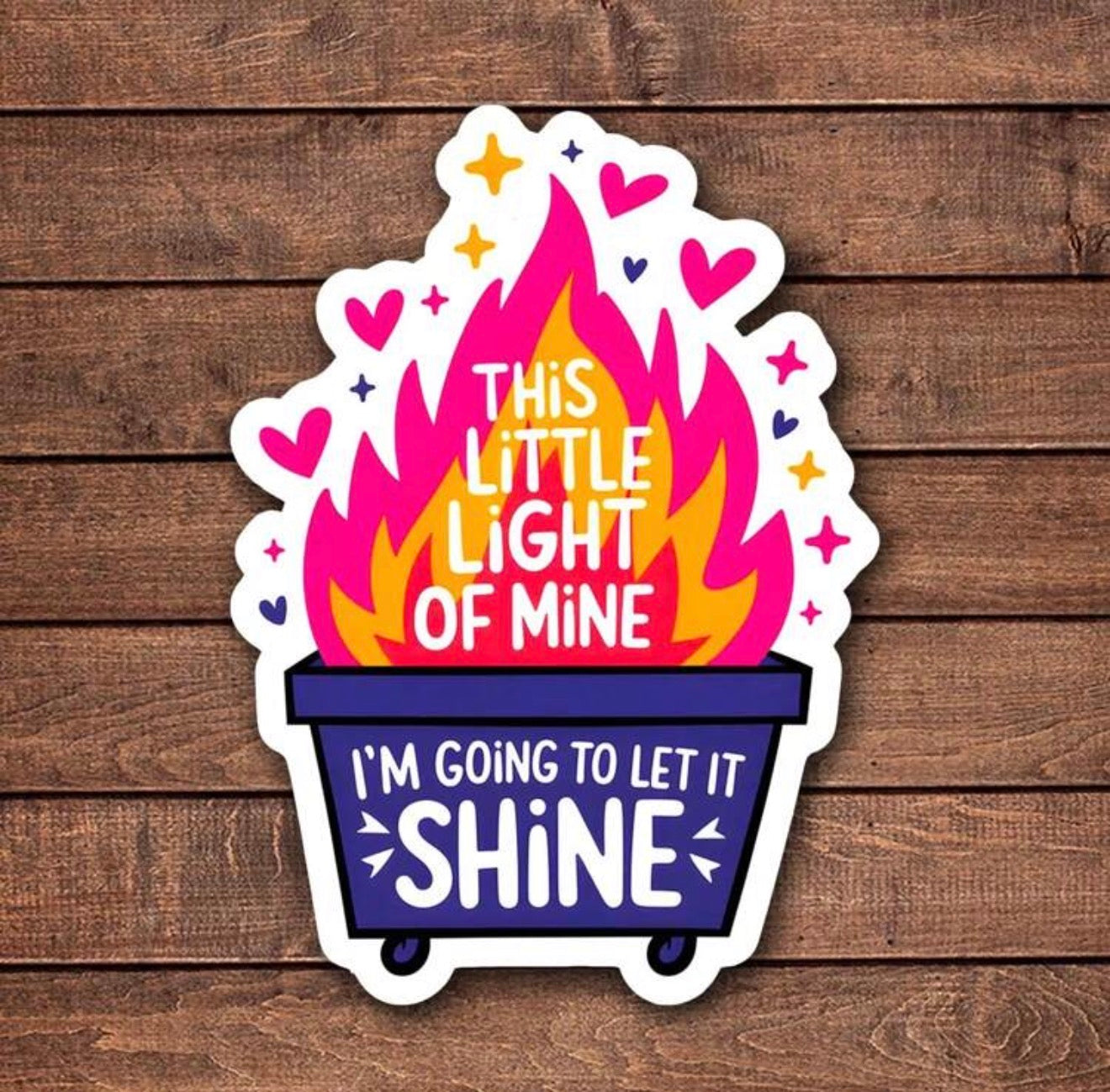 Wholesome Dumpster Fire Sticker
