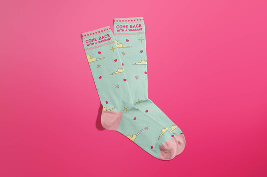 Come Back With A Warrant Socks