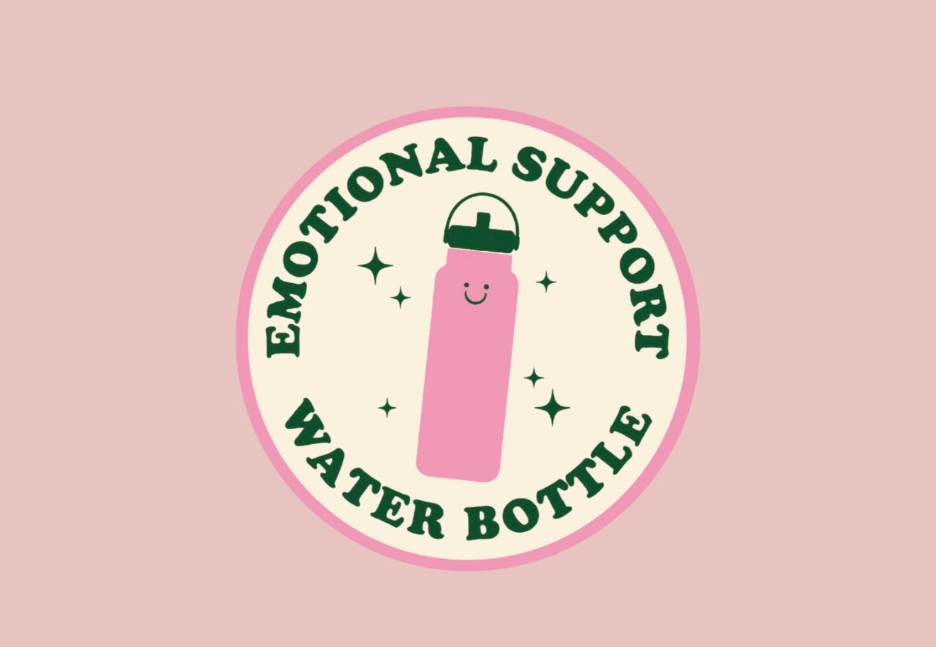Emotional Support Bottle Badge
